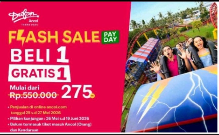 Sambut Payday, Dufan Tebar Promo Tiket Beli 1 Gratis 1 hingga Juni 2026